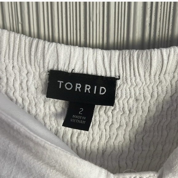 NWOT TORRID 2X Midi Textured Woven Button-Front Dress - Picture 7 of 7